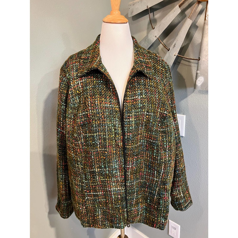 C.J. Banks Colorful Tweed Jacket